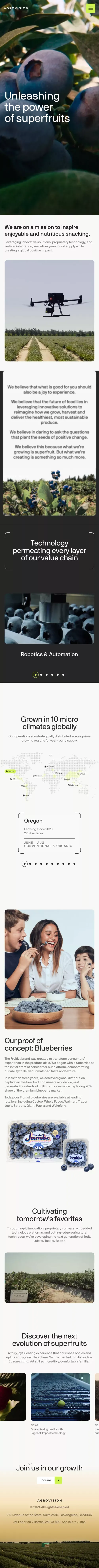Agrovision mobile view