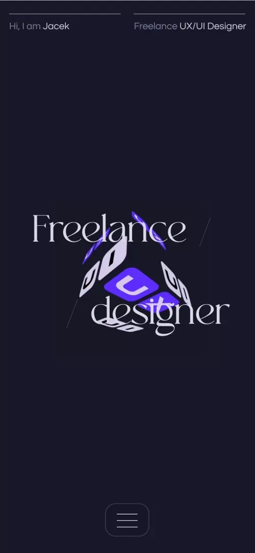 Freelance UX/UI designer mobile view