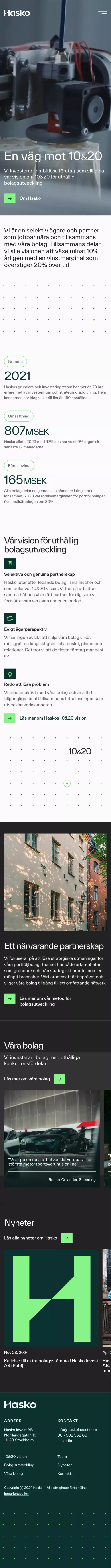 Hasko - En väg mot 10&20 mobile view
