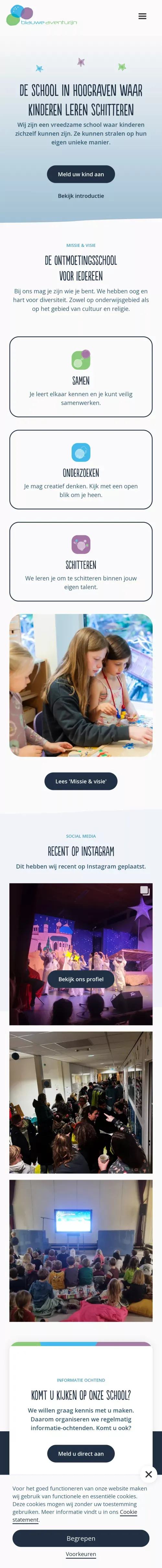 Blauwe Aventurijn  |  De school waar kinderen leren schitteren mobile view