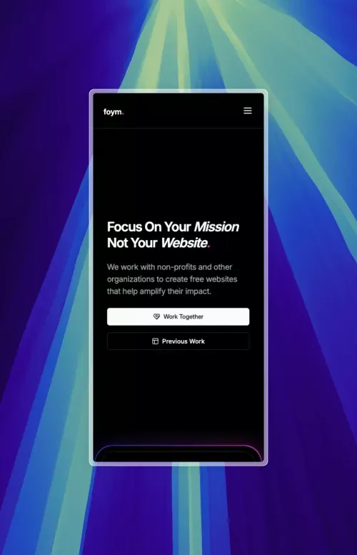 FOYM - Focus On Your Mission | A project by Ruslan Mukhamedvaleev mobile view