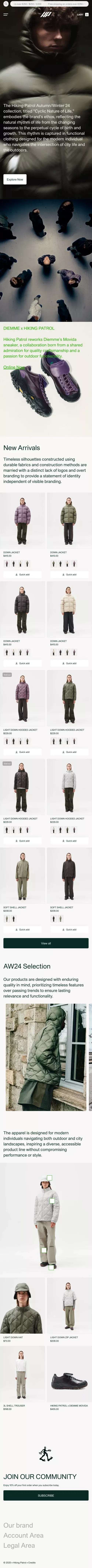 Hiking Patrol - Official Store mobile view