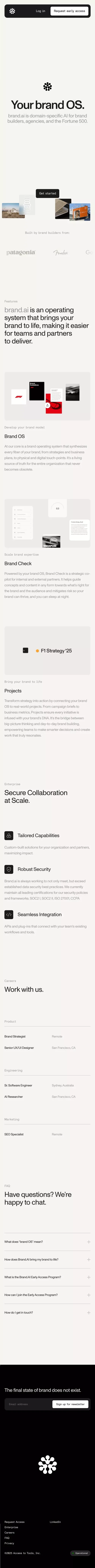 brand.ai | your brand OS mobile view