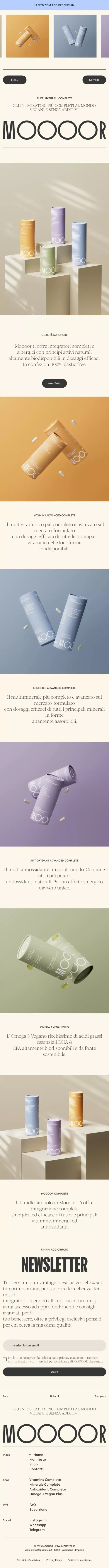 MOOOOR | Pure, Natural, Complete mobile view