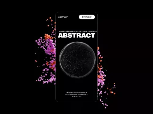 Abstract animated 3d backgrounds mobile view