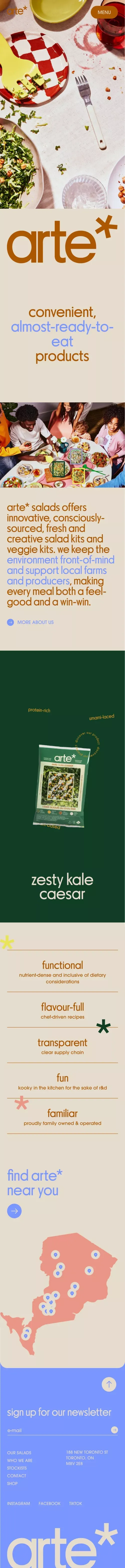 arte* mobile view