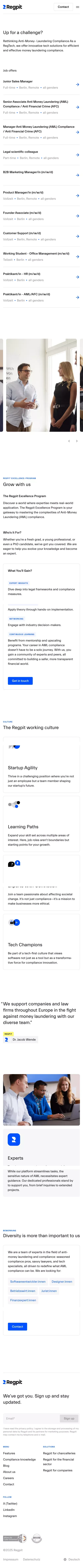 Careers – Regpit mobile view