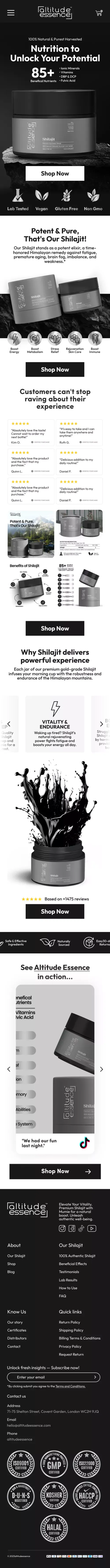 Premium Pure Himalayan Shilajit Resin  – Altitude Essence mobile view