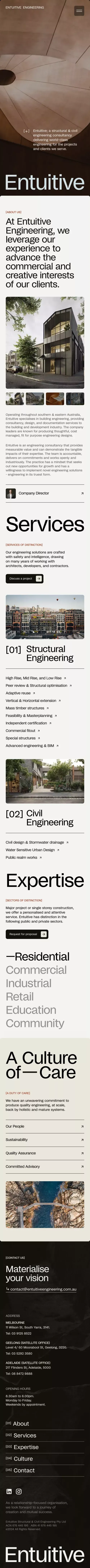 Entuitive | Structural & Civil Engineering mobile view