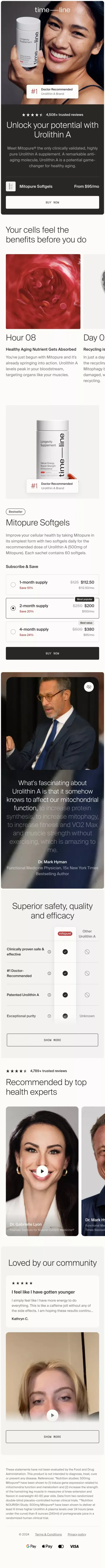 Unlock your potential with Urolithin A mobile view