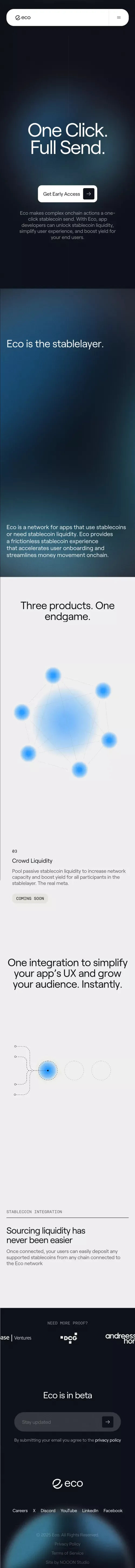 Eco: Accelerating How Money Moves Onchain mobile view