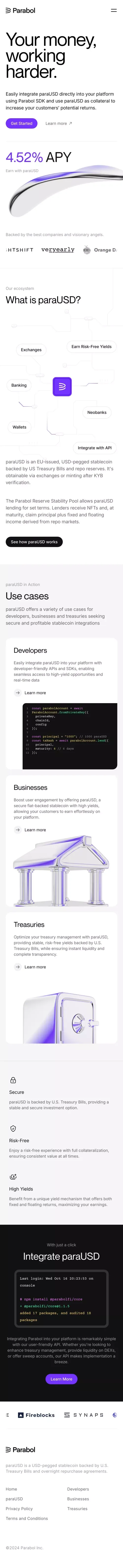 Parabol mobile view