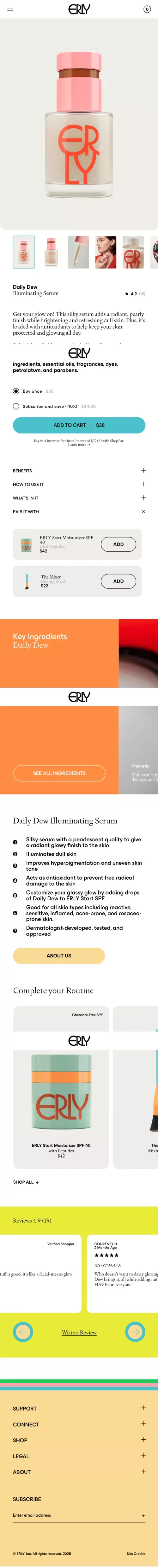 ERLY        |        ERLY Daily Dew | Brightening Serum for All Skin Types mobile view