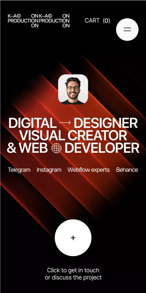 Morinow - Webflow HTML Website Template mobile view