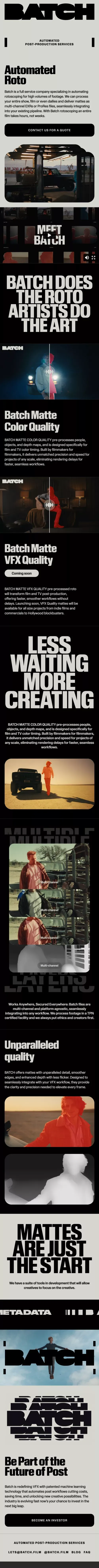 | BATCH | Automated Rotoscoping mobile view