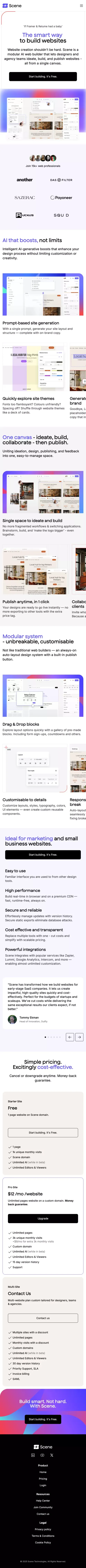 The smart way  to build websites mobile view