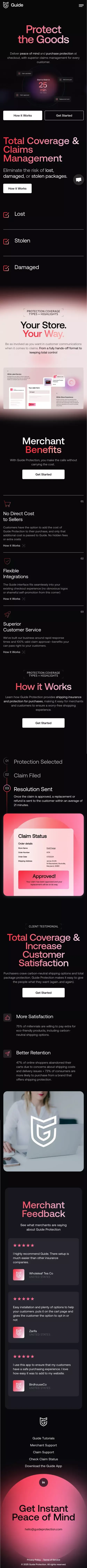 Guide mobile view