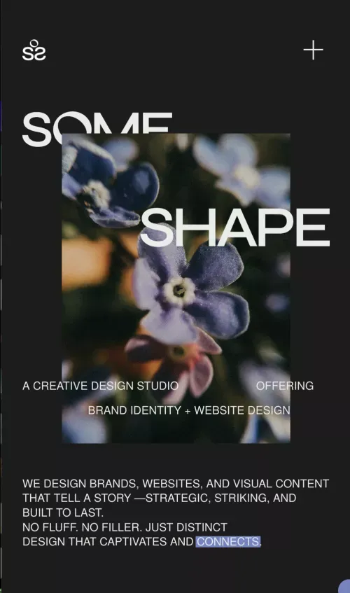 Some Shape | Experience Distinct Design mobile view