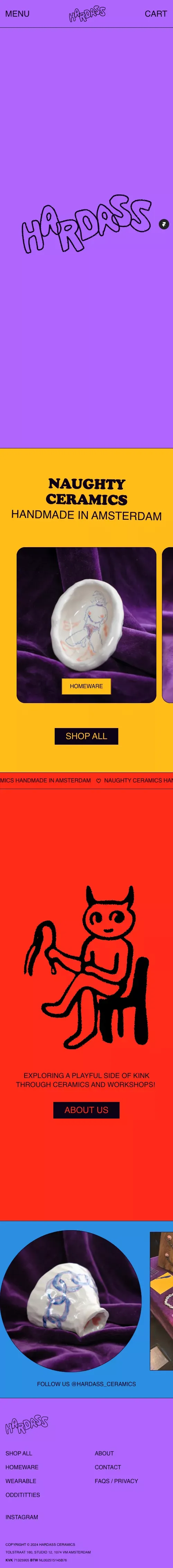 HARDASS CERAMICS: HANDMADE NAUGHTY CERAMICS & WORKSHOPS IN AMSTERDAM mobile view