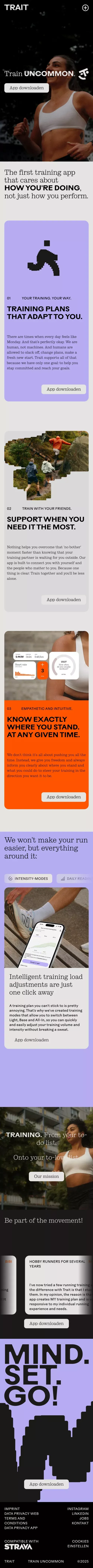 Trait. Train uncommon. mobile view