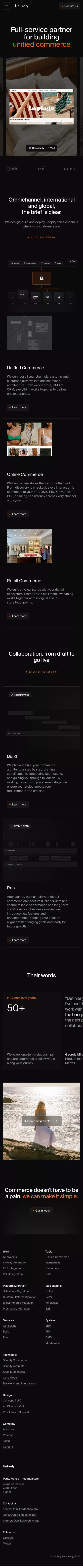 Unlikely – Full-service partner for building  unified commerce mobile view