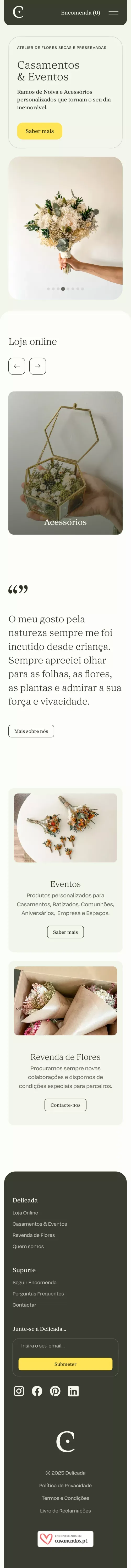 Delicada — Atelier de Flores Secas e Preservadas mobile view
