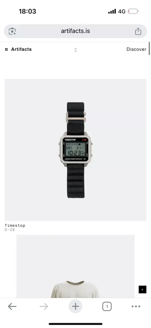 Artifacts — Curate, connect and discover meaningful objects. mobile view