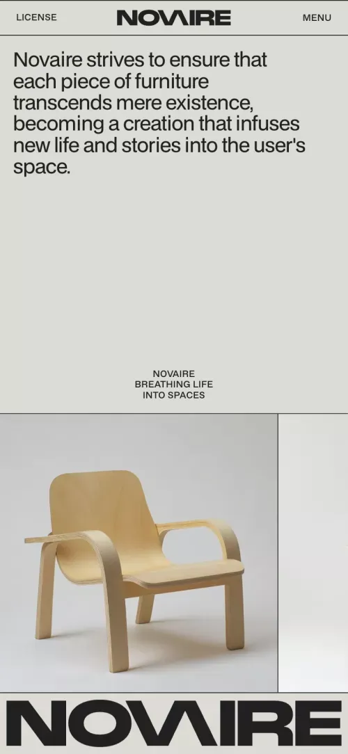 NOVAIRE - Webflow HTML website template mobile view