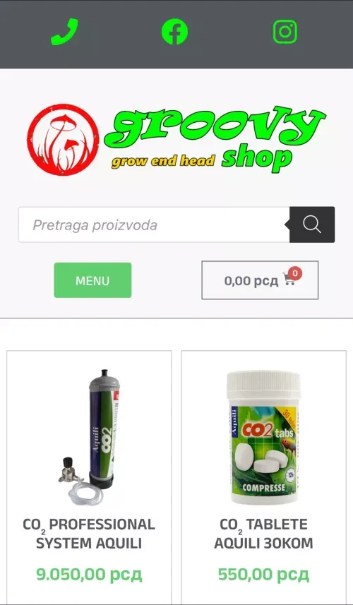 Groovy Shop - Grow and Head Shop - Uzgoj biljaka mobile view