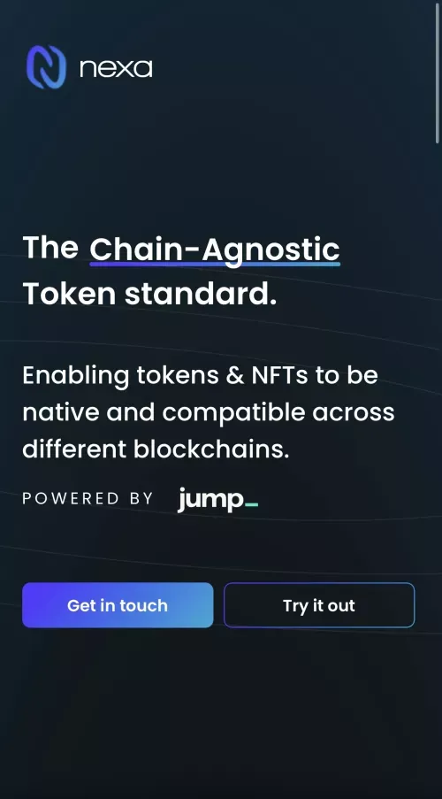 Nexa: Empowering Chain-Agnostic Tokens & NFTs mobile view