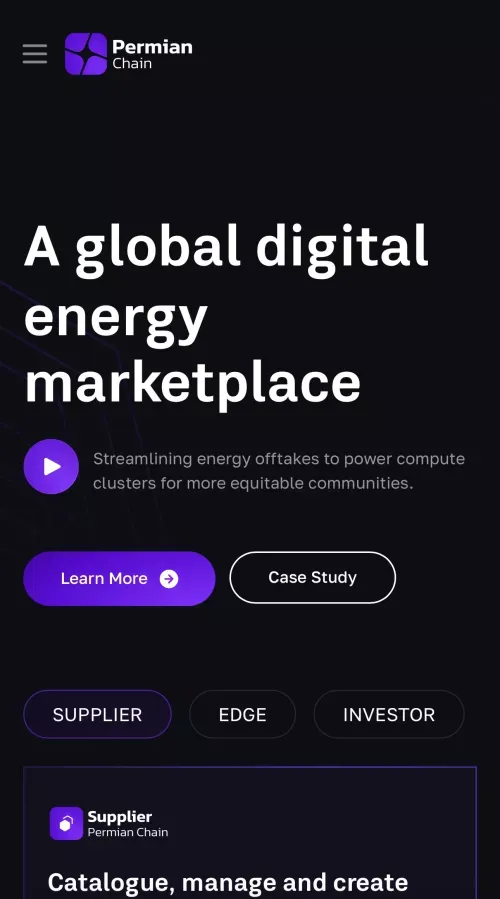 Natural Resources Tokenization Platform - PermianChain Technologies Inc. mobile view