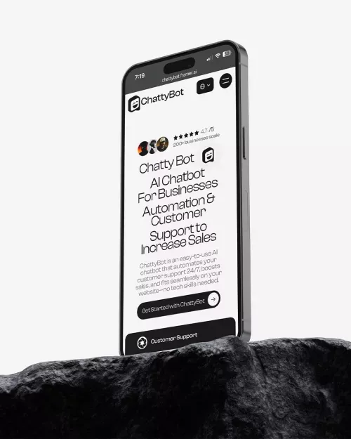 Chattybot | Custom AI Chatbots Fully Branded & Trained mobile view