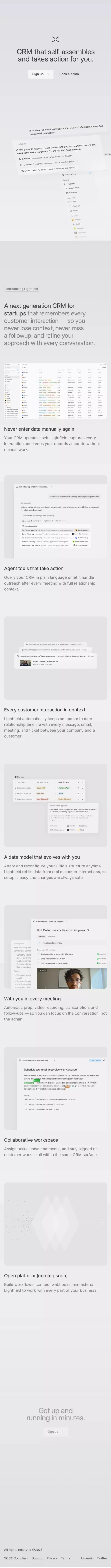 Lightfield - A new kind of CRM mobile view