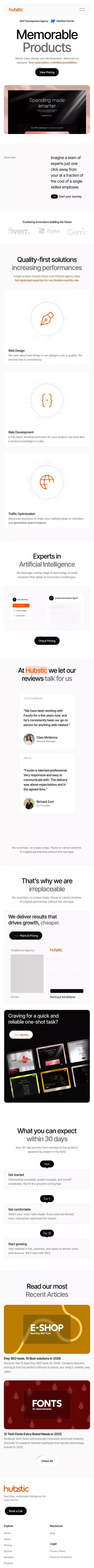 MVP Development Agency  & Webflow Partner mobile view