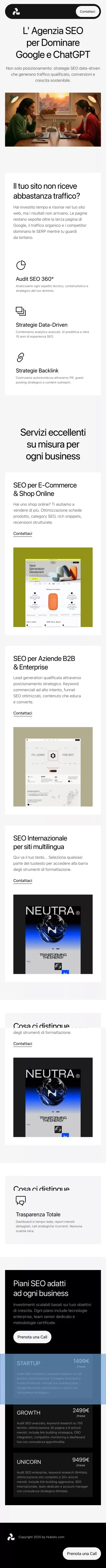 Agenzia SEO - Posizionamento Google e Traffico Qualificato mobile view