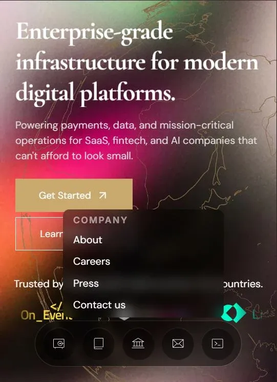 AURA â Premium Framer Template for Modern Fintech & SaaS Websites mobile view