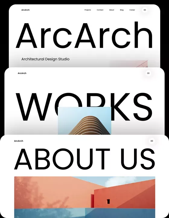 ArcArch - Webflow Ecommerce website template - Landing design