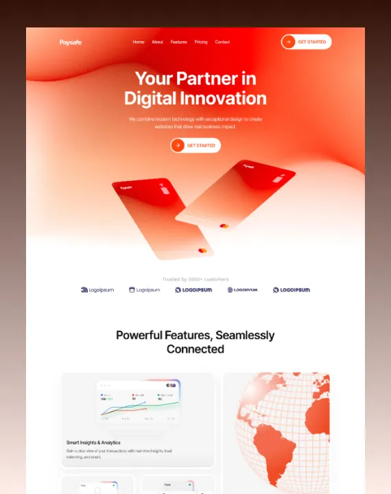 Paysafe Framer Template - Landing design