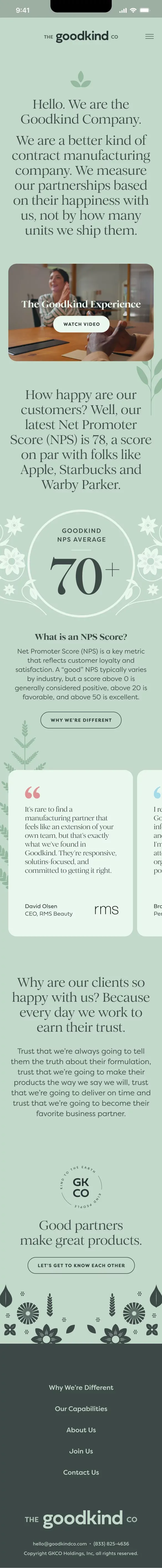 Home | The Goodkind Co. mobile view
