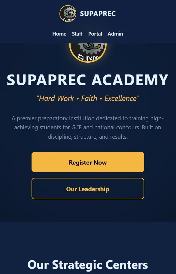 SUPAPREC Academy | Excellence in Concours Preparation mobile view