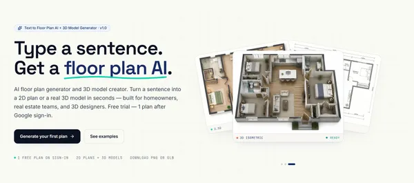 Floor Plan AI Generator – Create 2D Plans & 3D Models - Other design inspiration