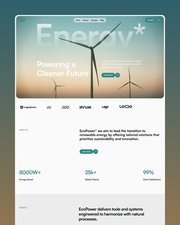 EnergyPower-Environment Website Template