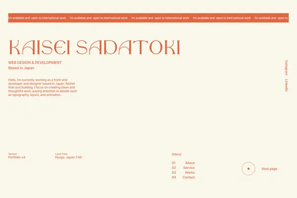 KAISEI SADATOKI | Portfolio-V4