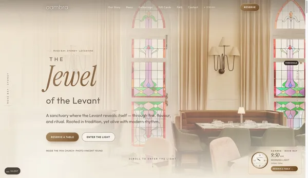 Aambra — The Jewel of the Levant | Rose Bay, Sydney