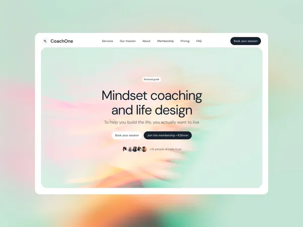 Coachone · One-Page Template for Coaches & Consultants