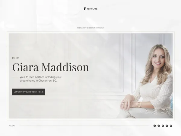 Giara - Luxury Real Estate Website Framer Template