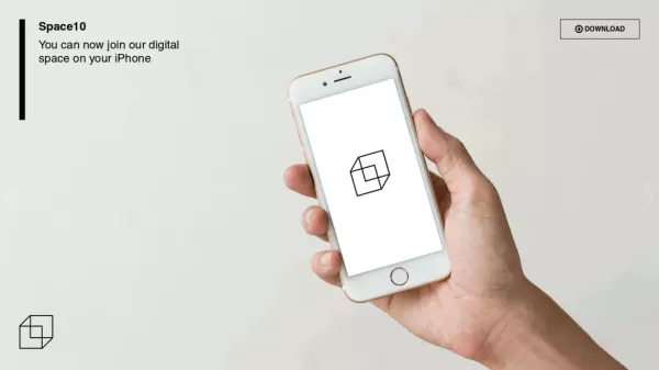Space10 app - Landing design inspiration