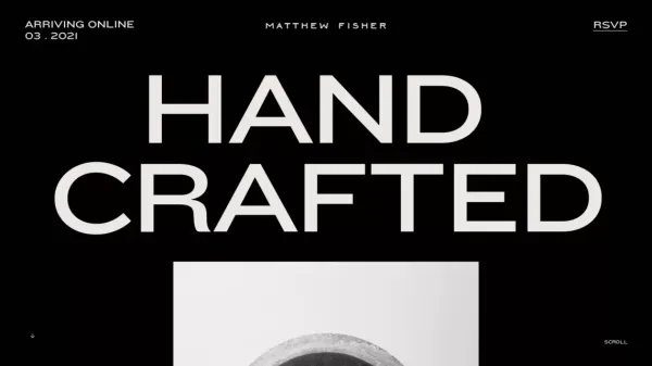 Matthew Fisher - website design inspiration