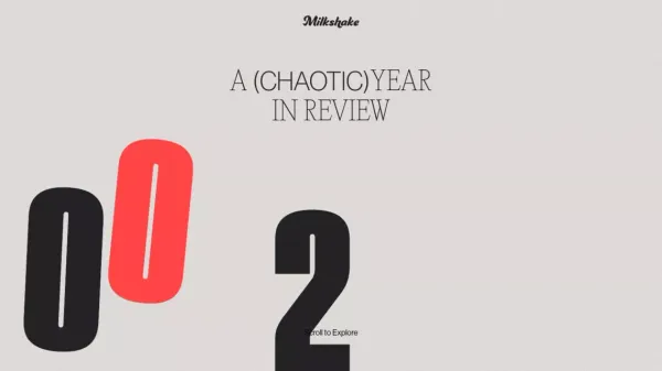2020 Year in Review – Milkshake Studio - website design inspiration