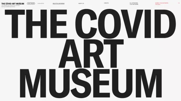 CAM - Selected Artworks - website design inspiration